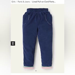 Two pairs of like new lined corduroy pants from Boden